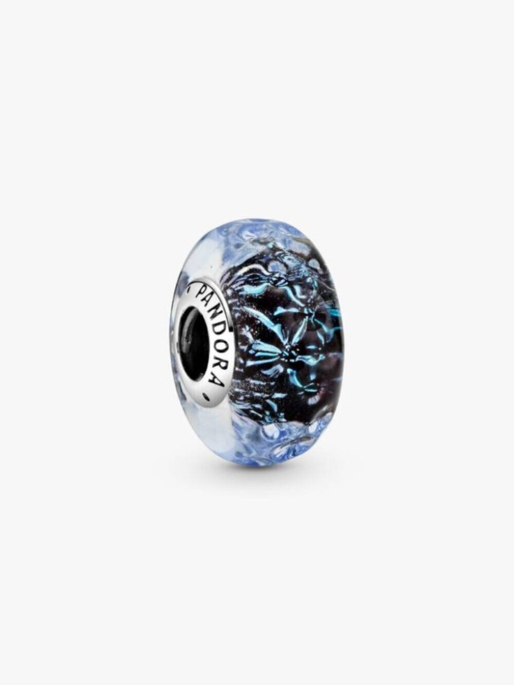 Pandora Wavy Dark Blue Murano Glass Ocean Charm